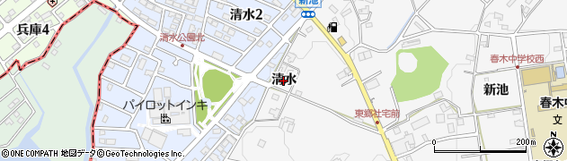 愛知県東郷町（愛知郡）春木（清水）周辺の地図
