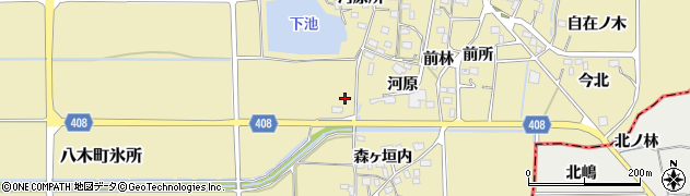 京都府南丹市八木町氷所周辺の地図