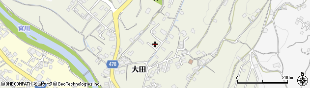岡山県津山市大田722周辺の地図