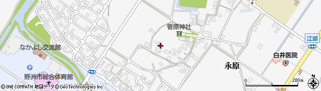 滋賀県野洲市永原1076周辺の地図