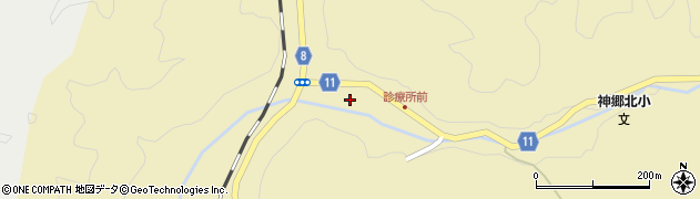 岡山県新見市神郷釜村1184周辺の地図