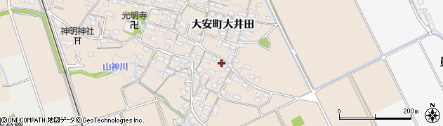 三重県いなべ市大安町大井田912周辺の地図