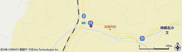 岡山県新見市神郷釜村1182周辺の地図