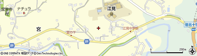 千葉県鴨川市宮周辺の地図