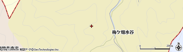 京都府京都市右京区梅ケ畑水谷周辺の地図