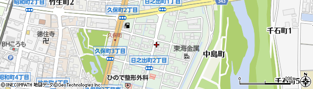 愛知県豊田市日之出町周辺の地図