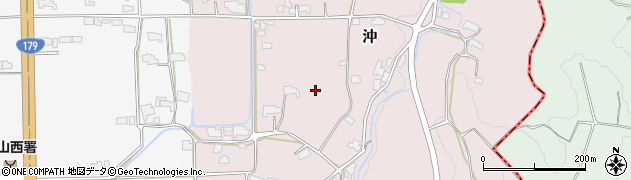 岡山県鏡野町（苫田郡）沖周辺の地図