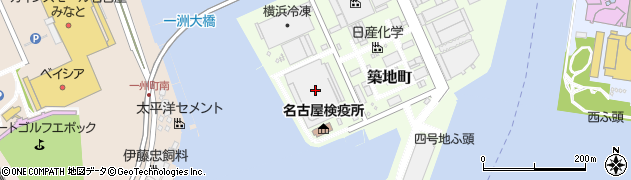 愛知県名古屋市港区築地町10周辺の地図