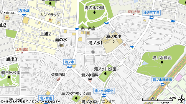 〒458-0021 愛知県名古屋市緑区滝ノ水の地図
