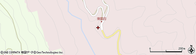 愛知県東栄町（北設楽郡）東薗目（下林）周辺の地図