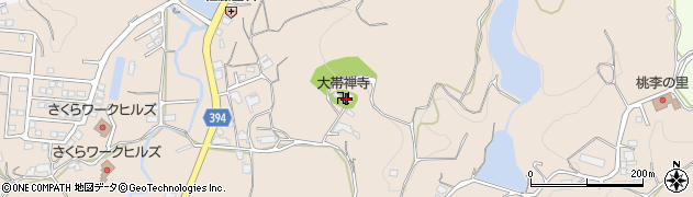 大帯寺周辺の地図