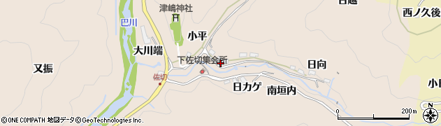 愛知県豊田市下佐切町（広畑）周辺の地図