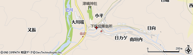 愛知県豊田市下佐切町周辺の地図