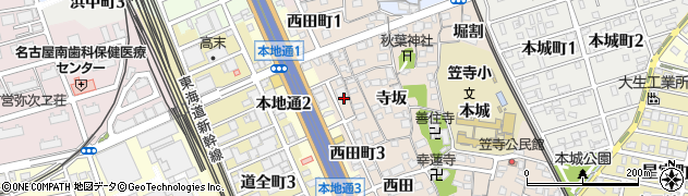 愛知ガラスステーション南区西田周辺の地図