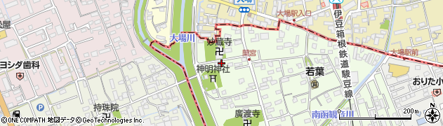 静岡県田方郡函南町間宮101周辺の地図