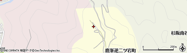 京都府京都市北区鷹峯逆二ツ岩町周辺の地図