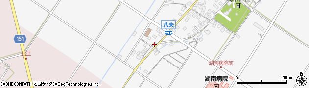 滋賀県野洲市八夫1337周辺の地図