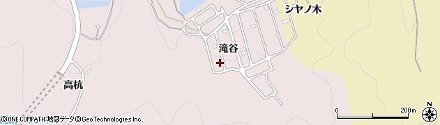 京都府南丹市園部町小山西町（滝谷）周辺の地図