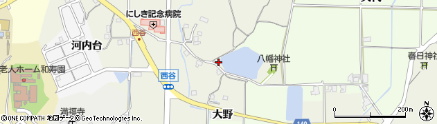 兵庫県丹波篠山市西谷301周辺の地図