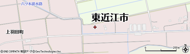 滋賀県東近江市上羽田町123周辺の地図