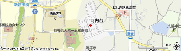 兵庫県丹波篠山市河内台周辺の地図