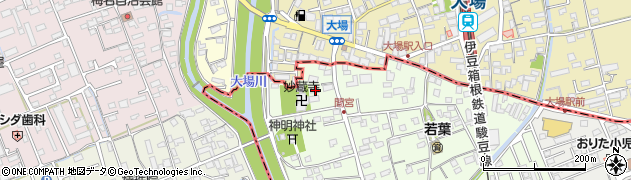 静岡県田方郡函南町間宮70周辺の地図