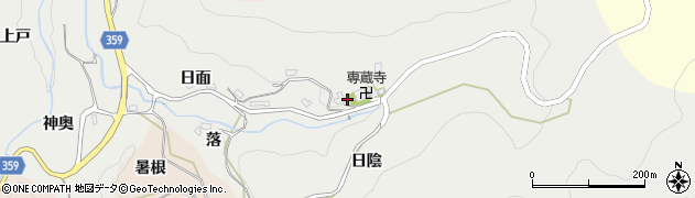 愛知県豊田市栃本町（日面）周辺の地図