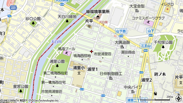 〒458-0847 愛知県名古屋市緑区浦里の地図