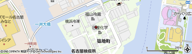 愛知県名古屋市港区築地町7周辺の地図