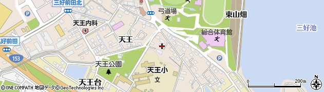 愛知県みよし市三好町天王55周辺の地図