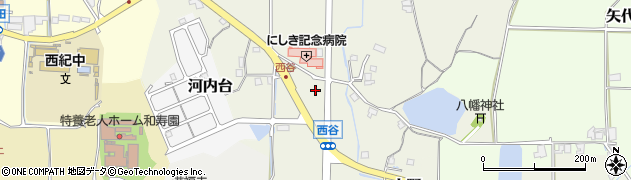 兵庫県丹波篠山市西谷周辺の地図