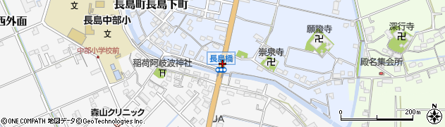 長島橋周辺の地図
