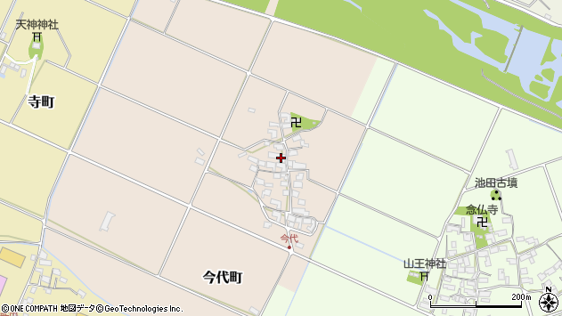 〒527-0053 滋賀県東近江市今代町の地図