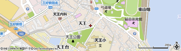愛知県みよし市三好町天王20周辺の地図
