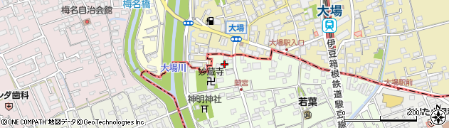 静岡県田方郡函南町間宮64周辺の地図