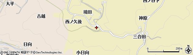 愛知県豊田市上佐切町境田9周辺の地図