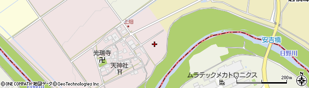 滋賀県近江八幡市上畑町周辺の地図