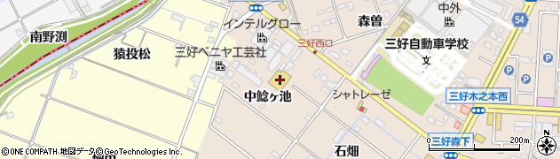 ダイソー愛知三好店周辺の地図