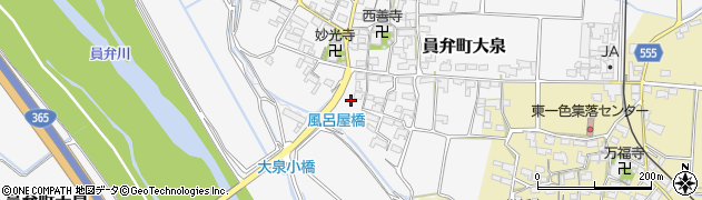 三重県いなべ市員弁町大泉714周辺の地図