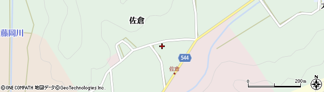 兵庫県丹波篠山市佐倉81周辺の地図