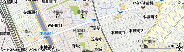愛知県名古屋市南区本星崎町堀割周辺の地図