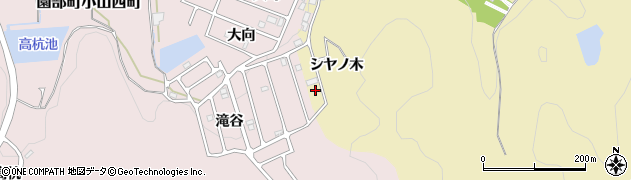 京都府南丹市園部町小山西町シヤノ木周辺の地図