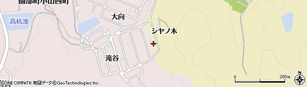 京都府南丹市園部町小山西町（シヤノ木）周辺の地図