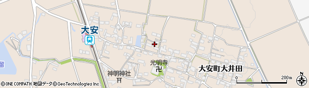 三重県いなべ市大安町大井田653周辺の地図
