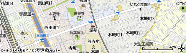 愛知県名古屋市南区本星崎町堀割1001周辺の地図