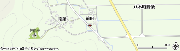 京都府南丹市八木町野条（前田）周辺の地図