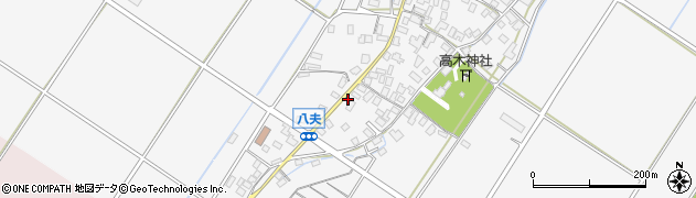 滋賀県野洲市八夫1355周辺の地図