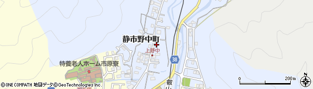 京都府京都市左京区静市野中町27周辺の地図