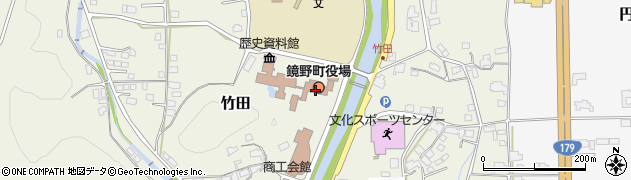 鏡野町役場　出納室周辺の地図
