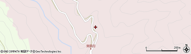 愛知県東栄町（北設楽郡）東薗目（中林）周辺の地図